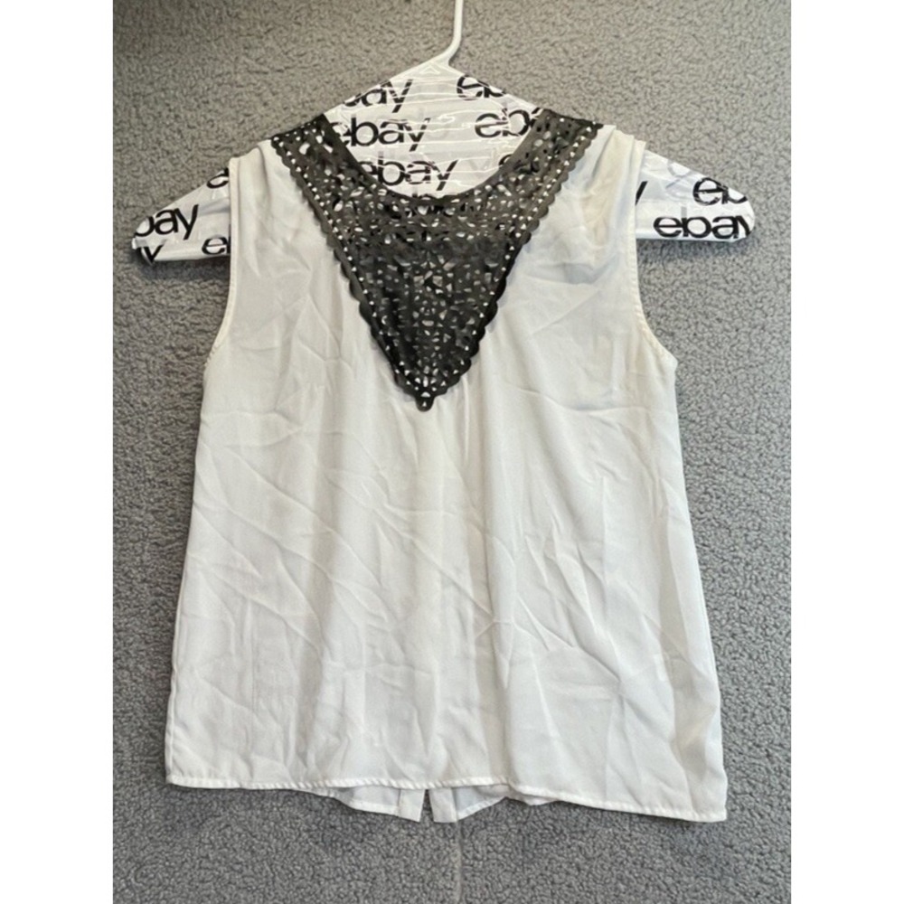 Collective Concepts Womens Med Tunic Top Sleeveless Career Blouse